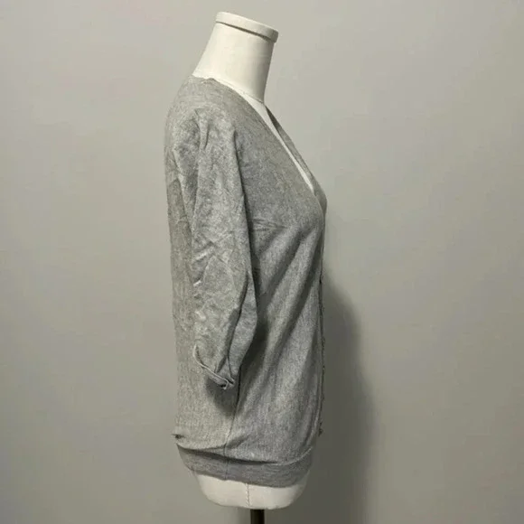 Banjo & Matilda Silk and Cashmere blend V  Neck button up Cardigan - Picture 4 of 9